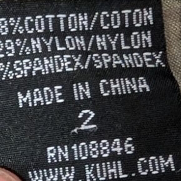 Kuhl Olive Green Cargo Shorts Women's Size 2 - Picture 3 of 4